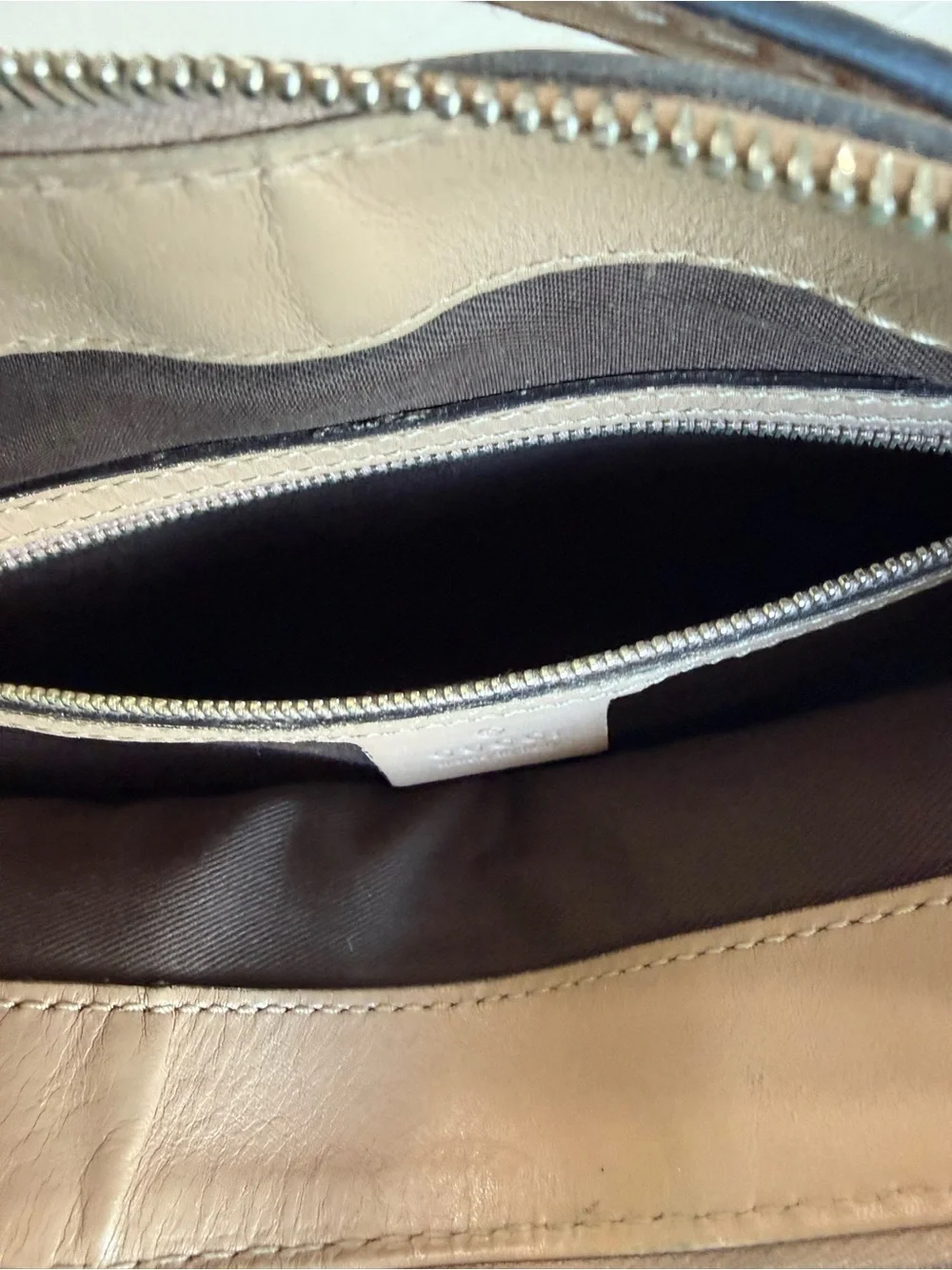 Gucci Tan/Brown GG Canvas and Leather Shoulder Bag